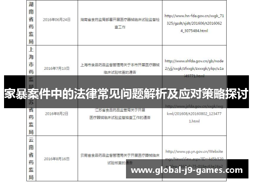 家暴案件中的法律常见问题解析及应对策略探讨 家暴案件中的法律常见问题解析及应对策略探讨